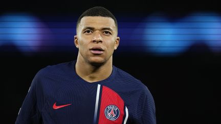 Kylian Mbappé, lors des 16es de finale de la Ligue des champions 2023/24, le 14 février 2024 à Paris. (JOSE BRETON / NURPHOTO)