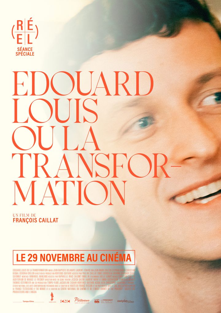 Affiche du film "Édouard Louis ou la transformation", sortie le 29 novembre 2023. (OUTPLAY FILMS)