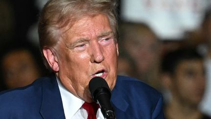 Donald Trump speaks at a campaign rally in Las Vegas, Nevada, on September 13, 2024. (PATRICK T. FALLON / AFP)