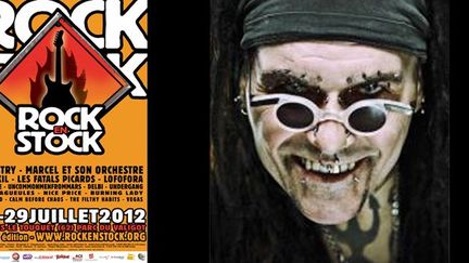 Affiche du Festival Rock en stock + portrait de Ministry
 (Rock en Stock)