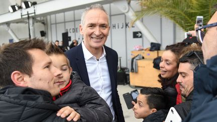 Le journaliste sportif Christian Jeanpierre, le 18 mars 2018 à Nice (Alpes-Maritimes). (LIONEL URMAN/SIPA)