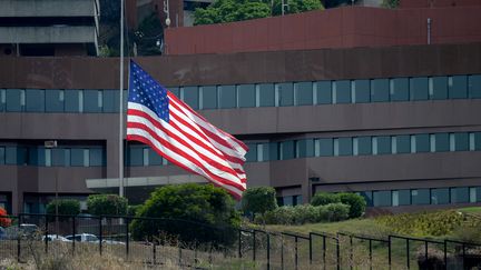 L'ambassade des Etats-Unis à Caracas, au Venezuela, le 22 mai 2018. (FEDERICO PARRA / AFP)