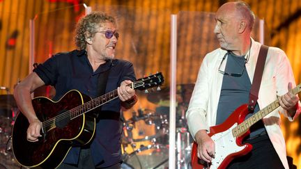 Roger Daltrey et Pete Townshend des Who au festival de Glastonbury (Royaume-Uni, 28 juin 2015)
 (Oli Scarff / AFP)