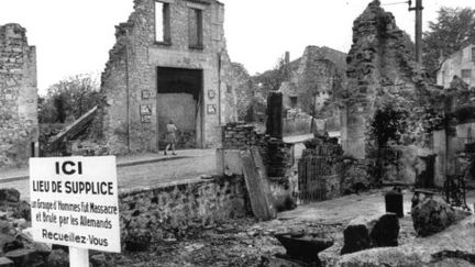 Les ruines du village d'Oradour, détruit par les nazis le 10 juin 1944 (AFP - DPA - ROLAND WITSCHEL)