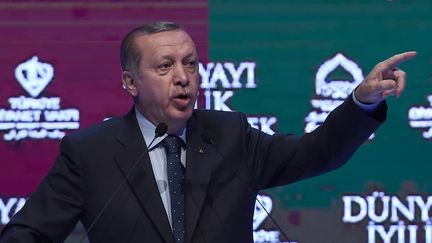 Erdogan&nbsp;surfe sur le ressentiment d'une partie de sa population, notamment compte tenu de la paralysie des négociations d'adhésion à l'UE de la Turquie.&nbsp; (OZAN KOSE / AFP)