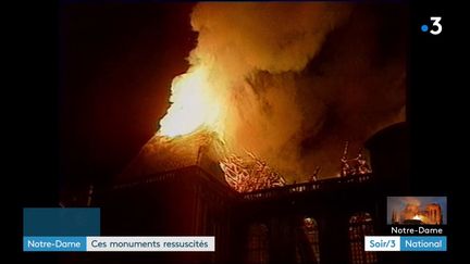 Le parlement de Bretagne à Rennes en feu (France 3)