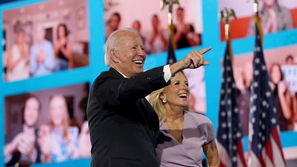 Le candidat Joe Biden à la convention démocrate à Wilminton (Delaware), le 20 août 2020. (WIN MCNAMEE / GETTY IMAGES NORTH AMERICA)