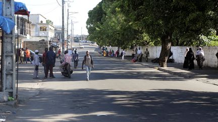 Une rue de Moroni (Comores), le 28 mars 2019. (YOUSSOUF IBRAHIM / AFP)