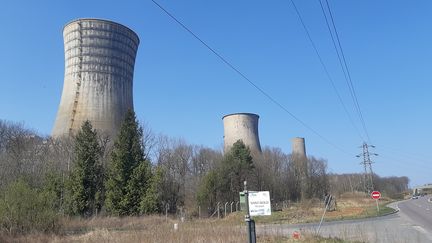 Réacteurs de la centrale Emile Huchet à Saint-Avold, l'une des dernières centrales à charbon&nbsp;de France, le 26 mars 2022. (ARTHUR BLANC / RADIO FRANCE)