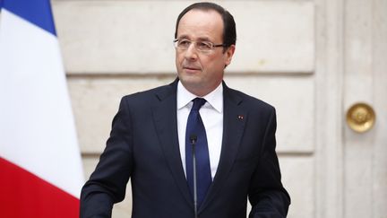 Fran&ccedil;ois Hollande &agrave; l'Elys&eacute;e, le 3 janvier 2013. (MAXPPP)