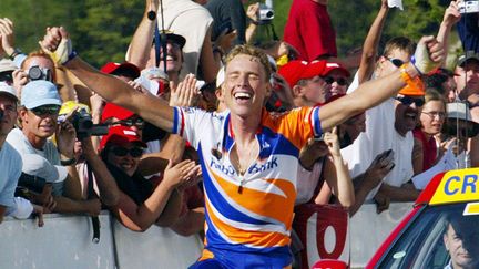 Michael Boogerd lors d'une victoire à La Plagne sur le Tour de France  (JOEL SAGET / AFP)