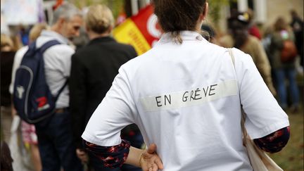 La première mobilisation syndicale de la rentrée contre la politique sociale d'Emmanuel Macron est organisée mardi 9 octobre (illustration).&nbsp; (LUC NOBOUT / MAXPPP)