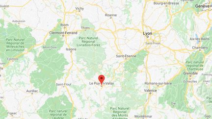 &nbsp;L'agression a eu lieu sur la commune du Puy-en-Velay.&nbsp; (GOOGLE MAPS / FRANCETV INFO)