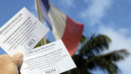 Illustration du réferendum en Martinique en 2010 (PATRICE COPPEE / AFP)