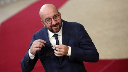 Le président du Conseil européen, Charles Michel, le 20 juillet 2020 à Bruxelles (Belgique). (MAXPPP)