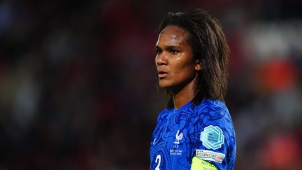 Wendie Renard pendant le match de quart de finale de l'Euro 2022, à Rotherham, le samedi 23 juillet 2022 (MIKE EGERTON / MAXPPP)