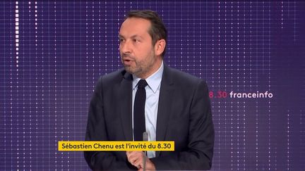 Sébastien Chenu, porte-parole du Rassemblement National, sur franceinfo, le 18 décembre 2021. (FRANCEINFO / RADIOFRANCE)