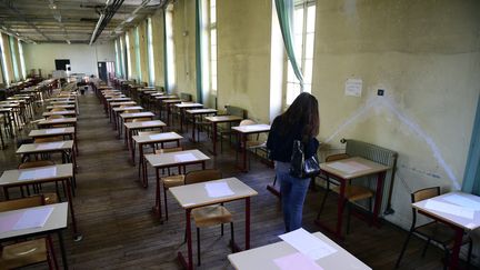 Une salle d'étude dans un lycée parisien; le 17 juin 2015. (MARTIN BUREAU / AFP)