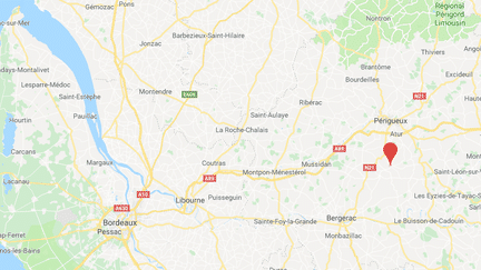 Les faits se sont passés à Vergt, près de Périgueux en Dordogne, le 14 mai 2018. (GOOGLE MAPS / FRANCEINFO)