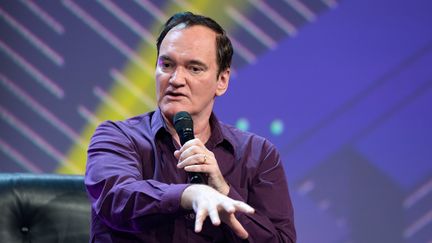 Le réalisateur américain Quentin Tarantino, le 18 mai 2022 lors du festival digital OMR à Hambourg (Allemagne). (PICTURE ALLIANCE / GETTY IMAGES)