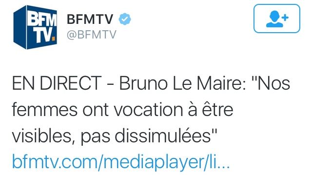 Capture d'écran du tweet de BFMTV le 3 septembre 2016. (FRANCEINFO)