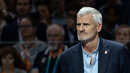 Gilles Moretton, président de la Fédération française de tennis, lors de l'ATP World Tour Masters 1000 - Rolex Paris Master. (MYLENE DEROCHE / MAXPPP)