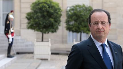 Fran&ccedil;ois Hollande &agrave; l'Elys&eacute;e, le 10 juillet 2013. (JACQUES DEMARTHON / AFP)