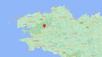 Le hameau de Saint-Herbot (Finistère), où une jeune fille de 11 ans a été tuée par balle dans la soirée du 10 juin au 11 juin 2023. (GOOGLE MAPS)