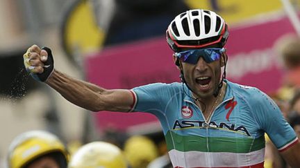 La joie de Vincenzo Nibali (Astana)