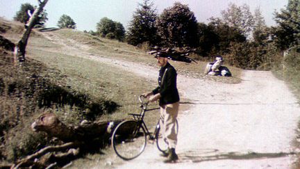 Jacques Tati, "Jour de fête", tourné à Sainte-Sévère (Indre)
 (MaxPPP)