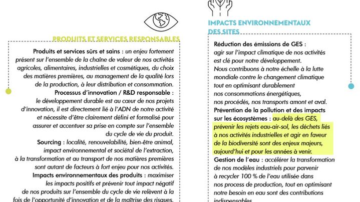 Extrait de la plaquette de déclaration de performance extra-financière du groupe Roullier 2022 (GROUPE ROULLIER)