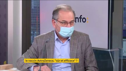 Antoine Perrin, directeur général de la FEHAP, la Fédération des hôpitaux privés non-lucratifs, invité éco de franceinfo, jeudi 18 mars 2021. (FRANCEINFO)