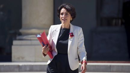 La ministre des Affaires sociales et de la Sant&eacute; Marisol Touraine &agrave; l'Elys&eacute;e (Paris) le 30 mai 2012. (FRED DUFOUR / AFP)