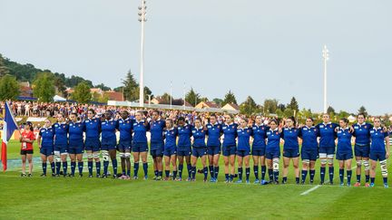 &nbsp; (Le XV de France avant leur match contre l'Australie, le 9 août © MAXPPP)