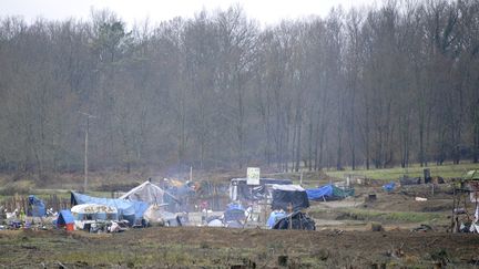 Les zadistes installés à Sivens (Tarn), en janvier 2015
 (Pascal Pavani / AFP)