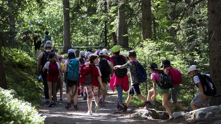 Une sortie scolaire en Suisse. Photo d'illustration. (VINCENT ISORE / MAXPPP)