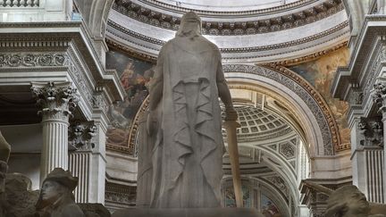 La statue &agrave; la gloire de la Convention nationale install&eacute;e au Panth&eacute;on en 1920. (MANUEL COHEN / AFP)