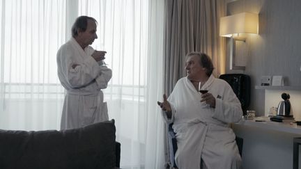 Michel Houellebecq et Gérad Depardieu dans "Thalasso" de Guillaume Nicloux (Wild Bunch Distribution)