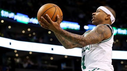 Le meneur de Boston, Isaiah Thomas.  (MADDIE MEYER / GETTY IMAGES NORTH AMERICA)