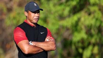 Tiger Woods à Orlando, en Floride (Etats-Unis), le 18 décembre 2022. (MIKE EHRMANN / AFP)