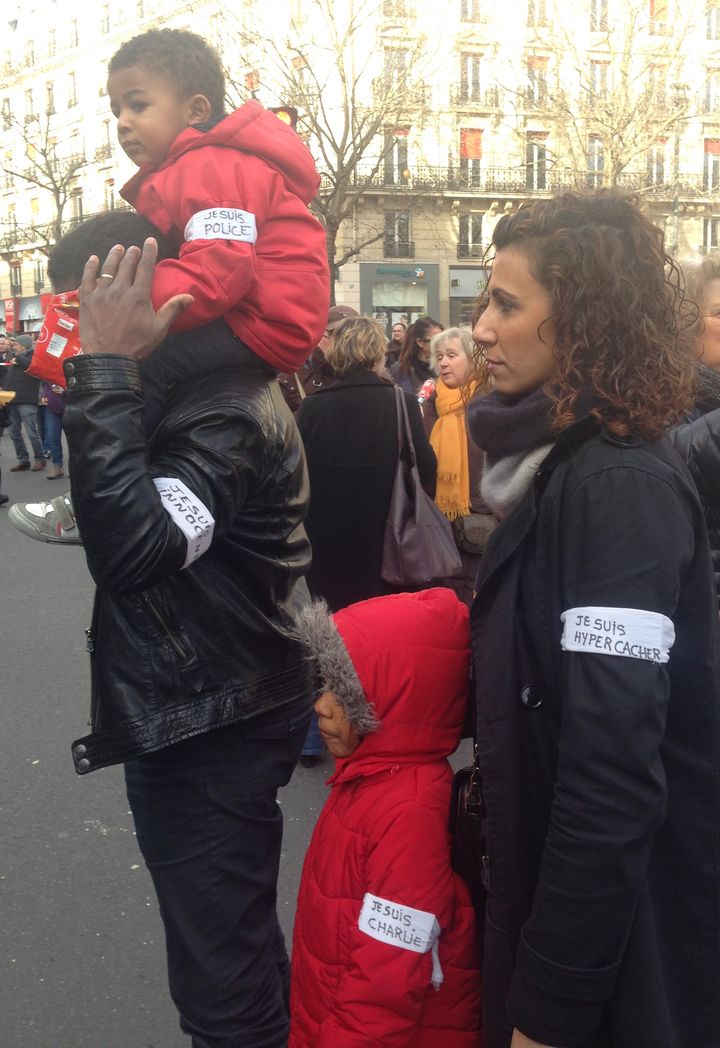 Place de la R&eacute;publique, &agrave; Paris, le 11 janvier 2015. (ILAN CARO / FRANCETV INFO)