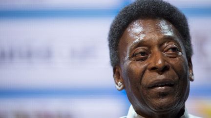 Pelé lors d'un évènement au Brésil, le 15 janvier 2018. (MAURO PIMENTEL / AFP)