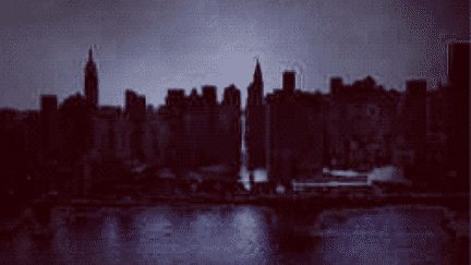 La skyline, embl&egrave;me de New York, cette fois plong&eacute;e dans le noir, a &eacute;mu des milliers d'internautes. M&ecirc;me s'il s'agit d'un faux. (CAPTURE D'ECRAN / FRANCETV INFO)