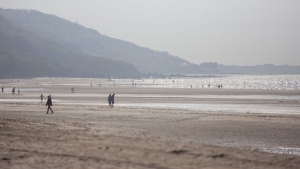 La plage de Villers-sur-mer (Calvados). (PHOTO12 / GILLES TARGAT)