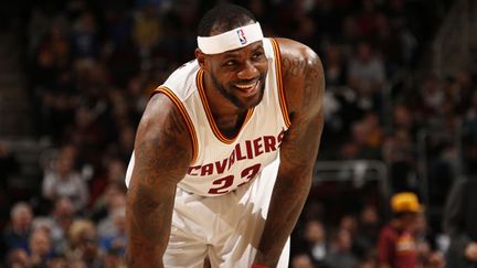 La star des Cleveland Cavaliers, LeBron James, tout sourire