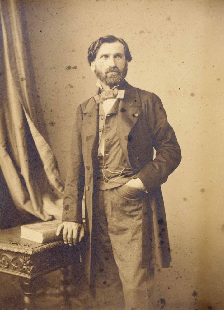 Giuseppe Verdi par Disdéri, photographie ca. 1860 
 (BnF, BMO)