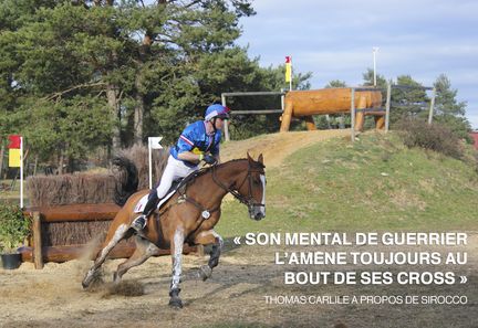 Le cavalier français Thomas Carlile sur le cross de Fontainebleau, le 26 mars 2016. (Axel Roux)