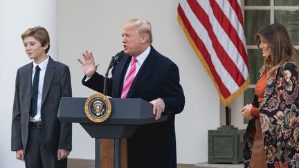 Le président américain, Donald Trump, le 21 novembre 2017 à Washington (Etats-Unis). (CHERISS MAY / NURPHOTO / AFP)