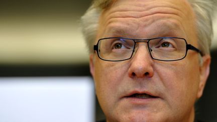 Le commissaire europ&eacute;en charg&eacute; des Affaires &eacute;conomiques,&nbsp;Olli Rehn, le 25 avril 2013 &agrave; Bruxelles (Belgique). (GEORGES GOBET / AFP)