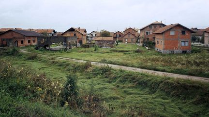 La ville de&nbsp;Brčko (Bosnie), dont voici ici une partie du quartier musulman, compte environ 40 000 habitants. (HALEY / SIPA)